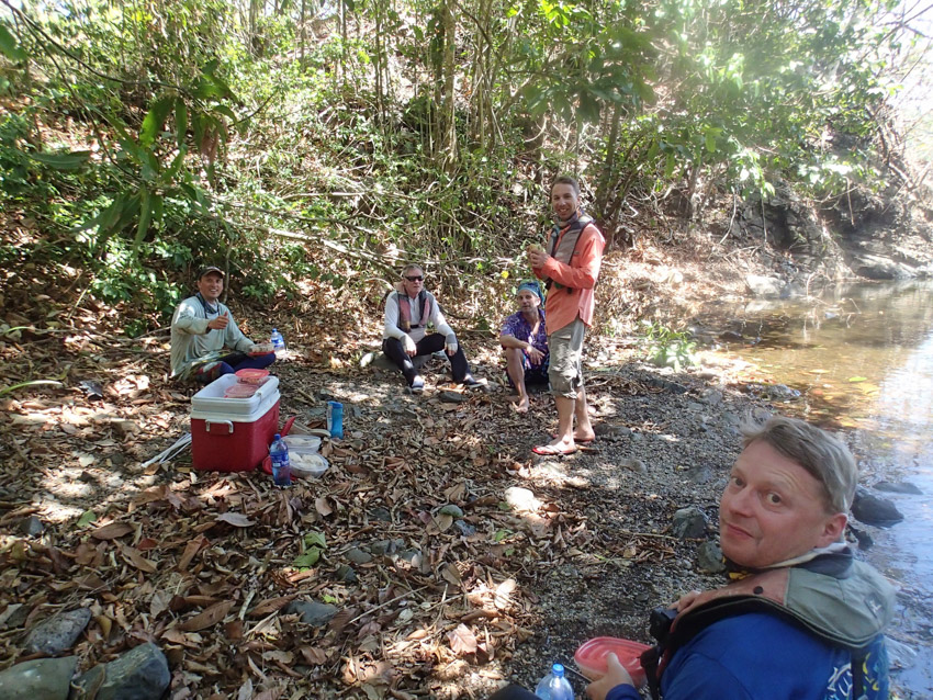 sore lunch panama kayak adventure Sam Wadman